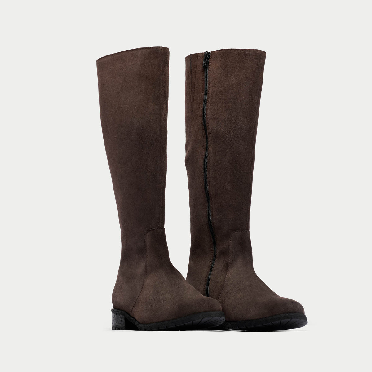 Bella - Espresso Suede Boots