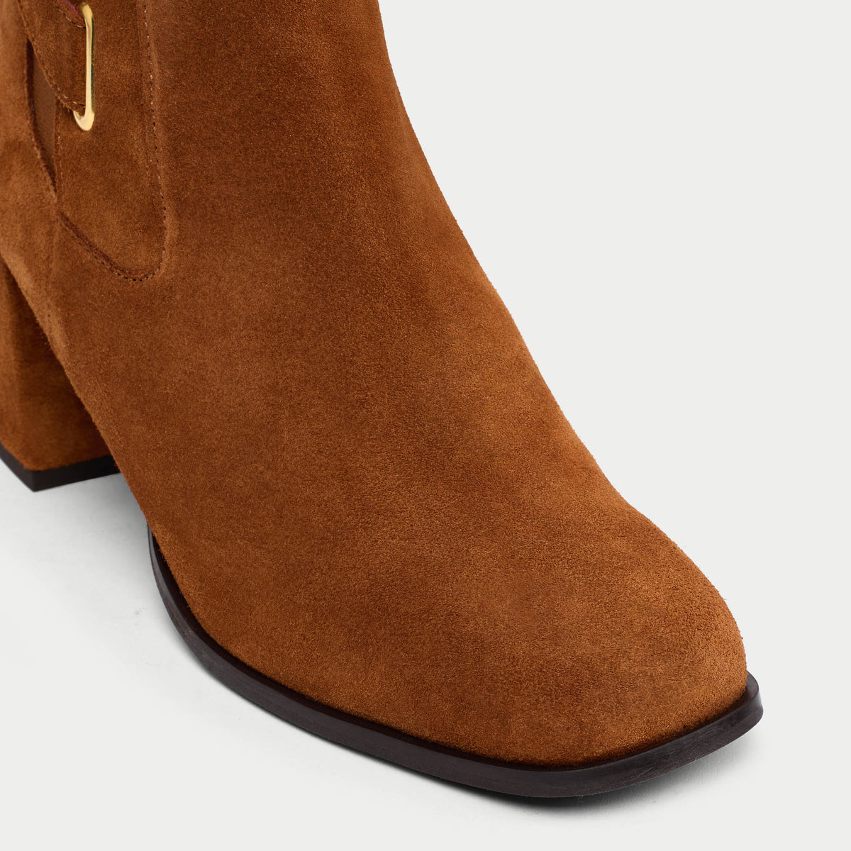 Miriam - Cognac Suede Leather Boots