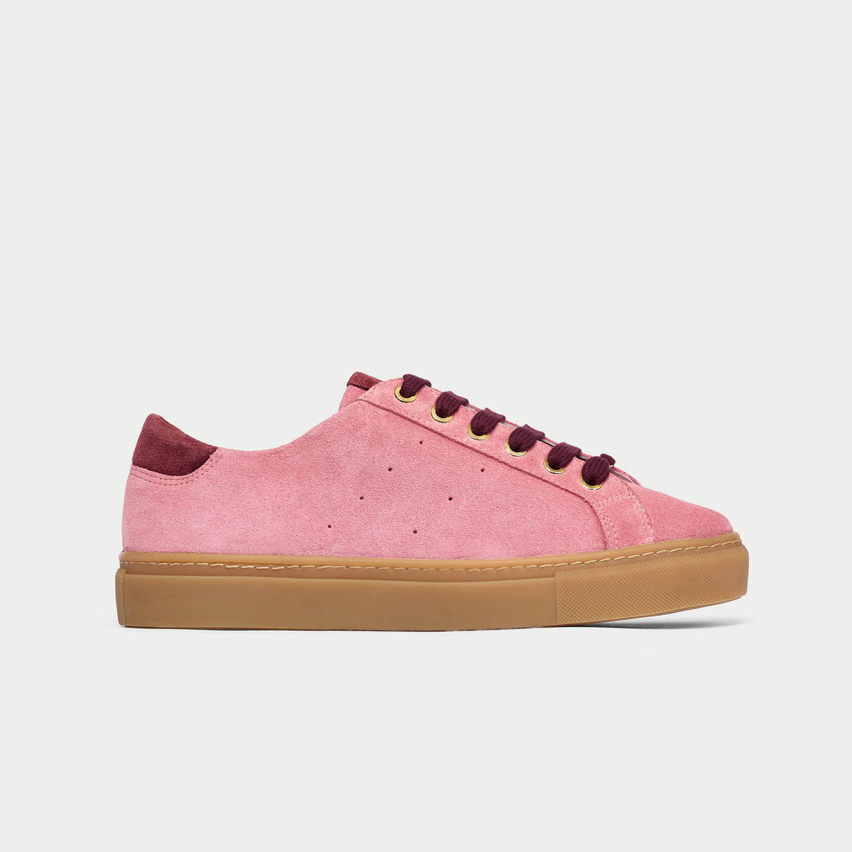Star - Mauve Suede Wide Fit Sneakers