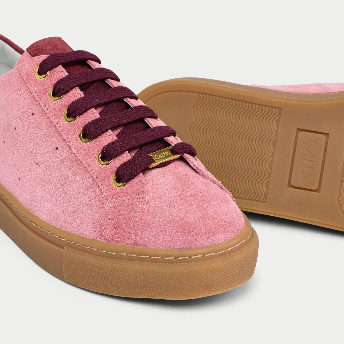 Star - Mauve Suede Wide Fit Sneakers