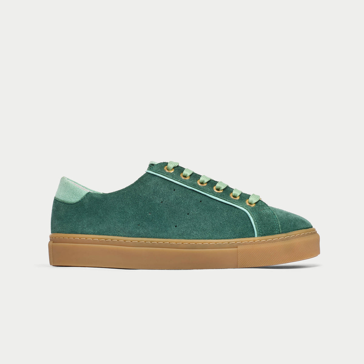 Star - Teal Suede Wide Fit Sneakers