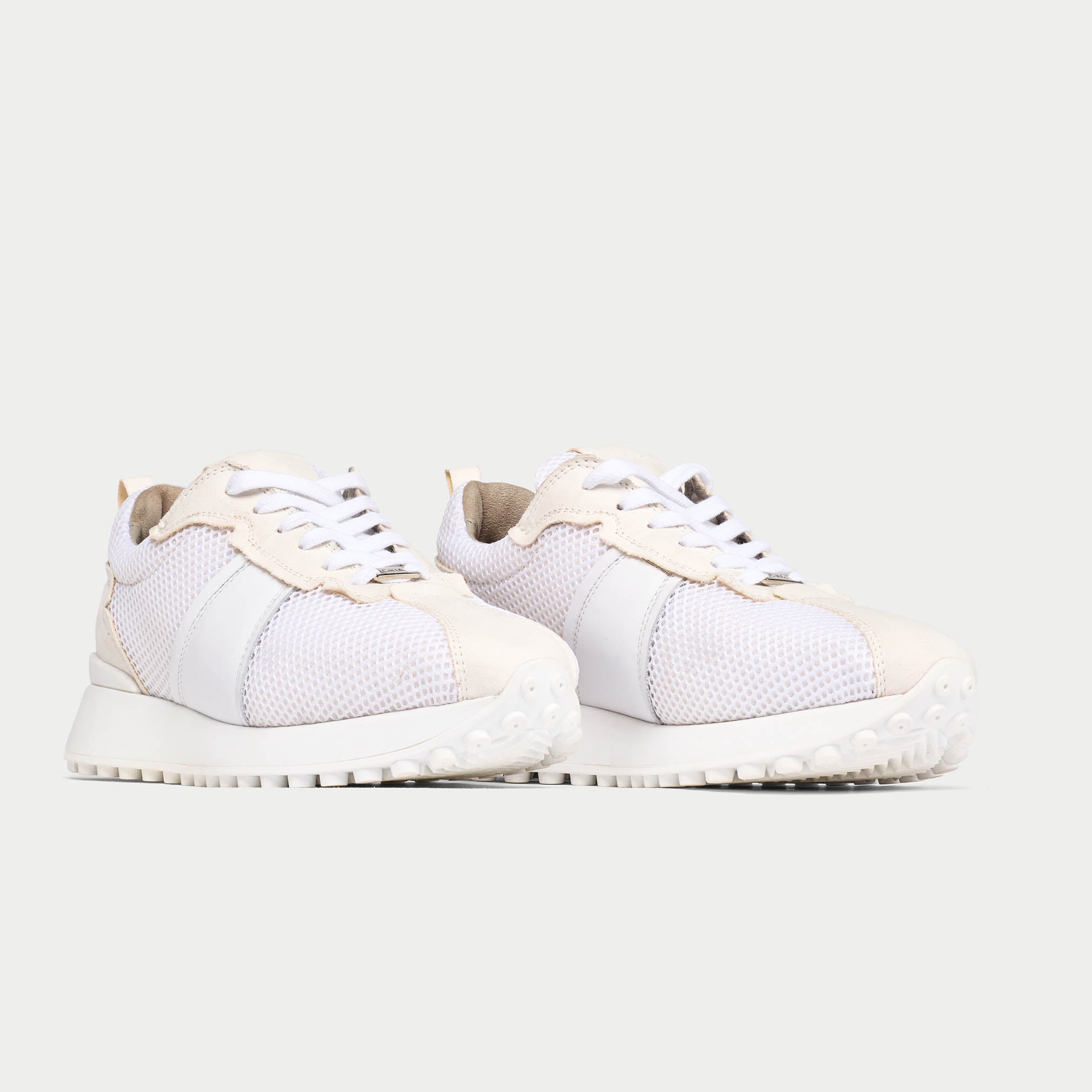 Cosmos - Chunky-Sole Bright White Mix Wide Fit Sneakers