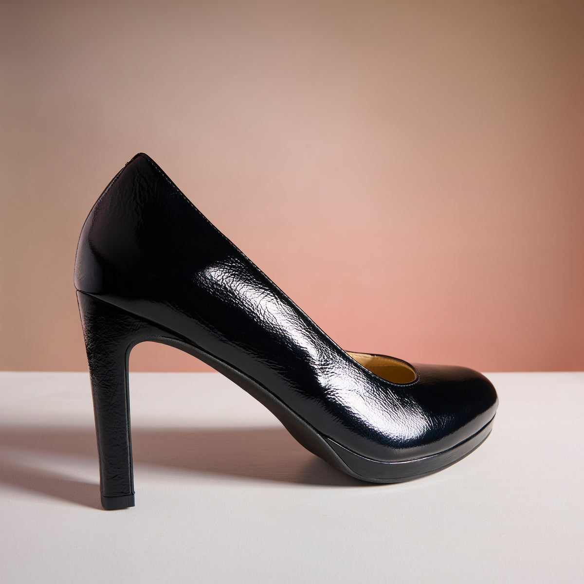 Delilah - Black Shine Leather Pumps (image 1)