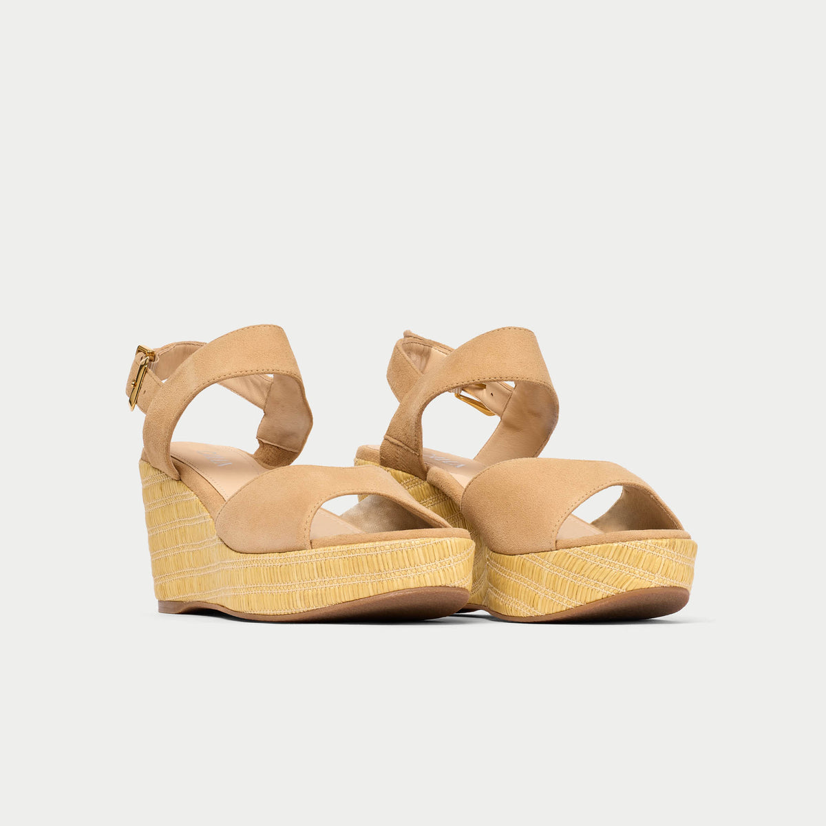 Eloise - Croissant Suede Wedges (image 3)