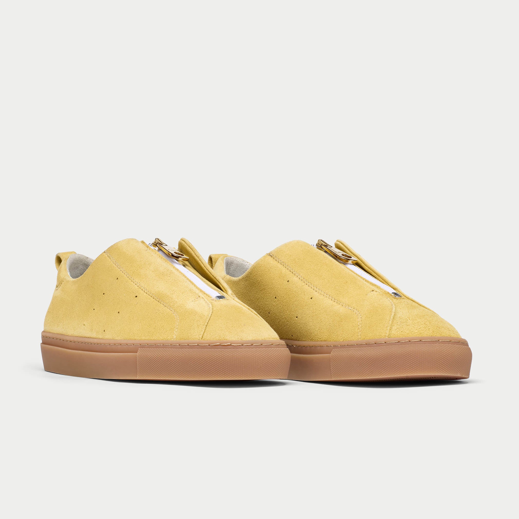 estella yellow suede trainers for bunions pair