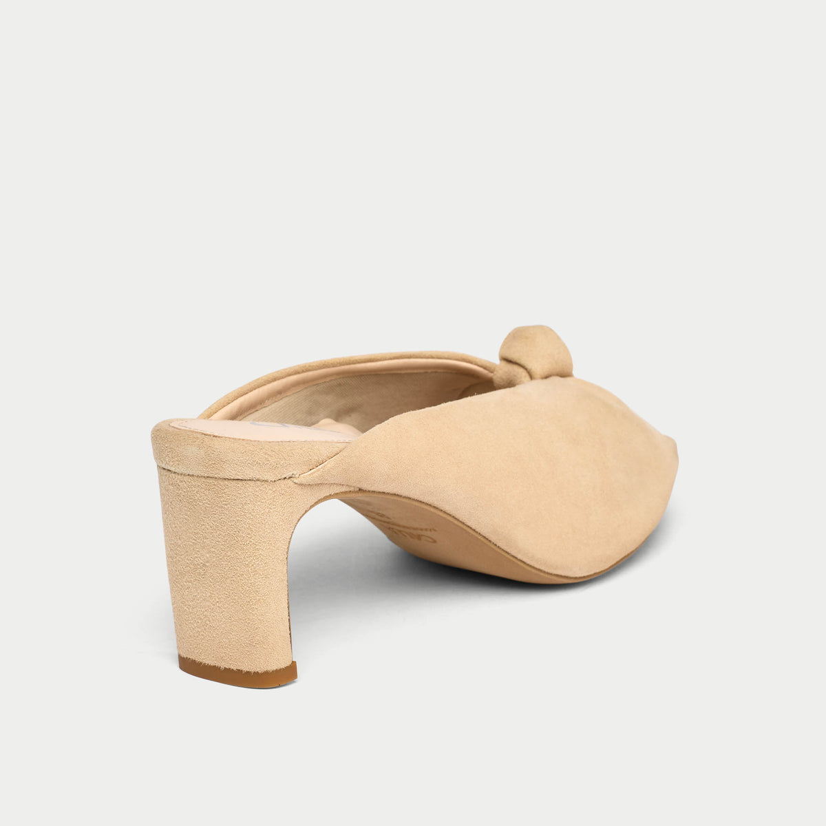 Greta - Taupe Suede Mules (image 6)