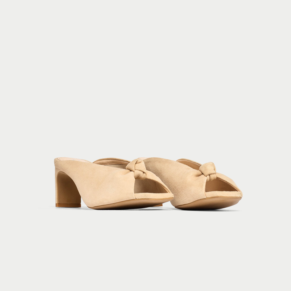 Greta - Taupe Suede Mules (image 4)