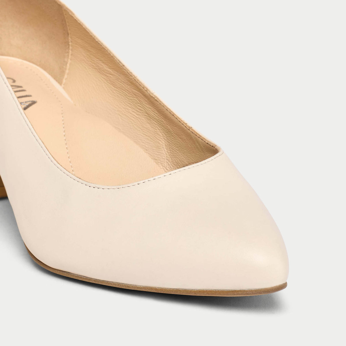 Hallie - Almond Leather Pumps (image 3)