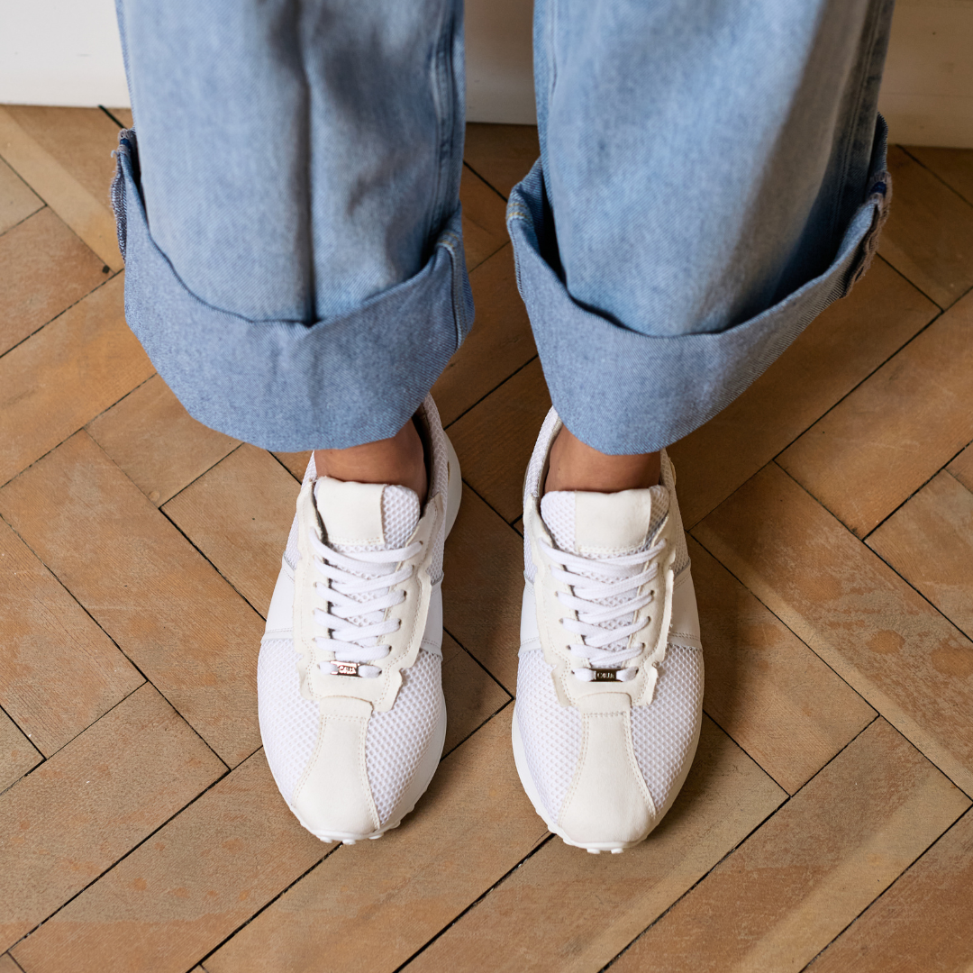 Cosmos - Chunky-Sole Bright White Mix Wide Fit Sneakers