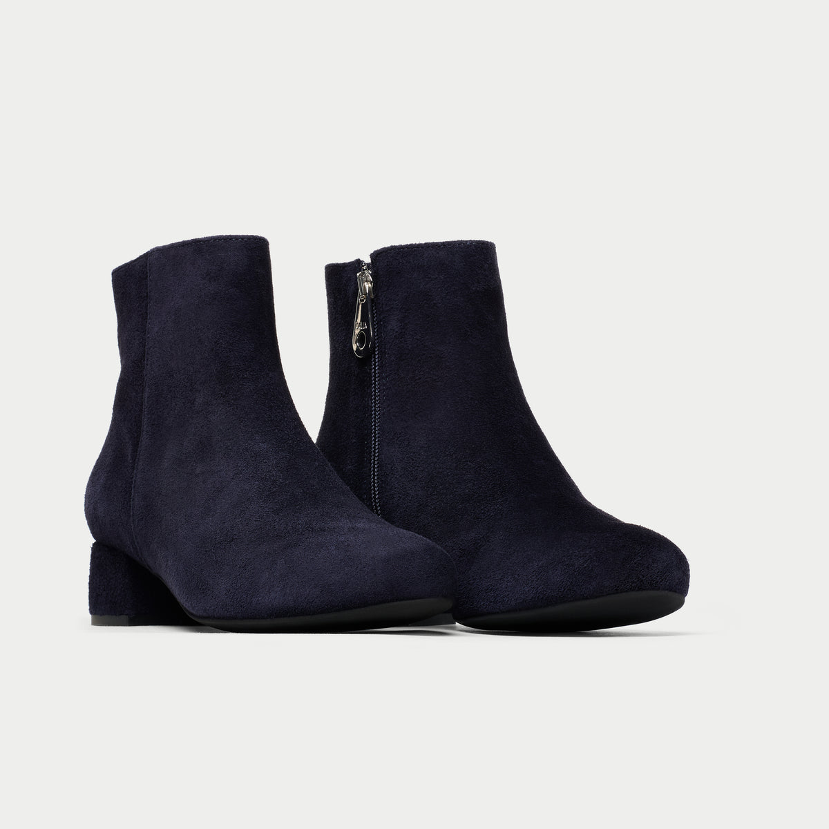 Lucy - Dark Navy Suede Boots (image 4)