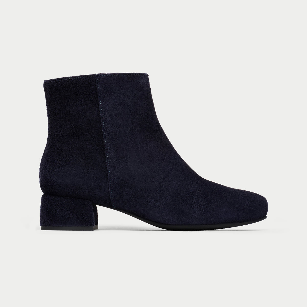 Lucy - Dark Navy Suede Boots (image 1)