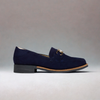 Meredith - Navy Suede Loafers