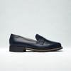 Nadia - Navy Leather Loafers