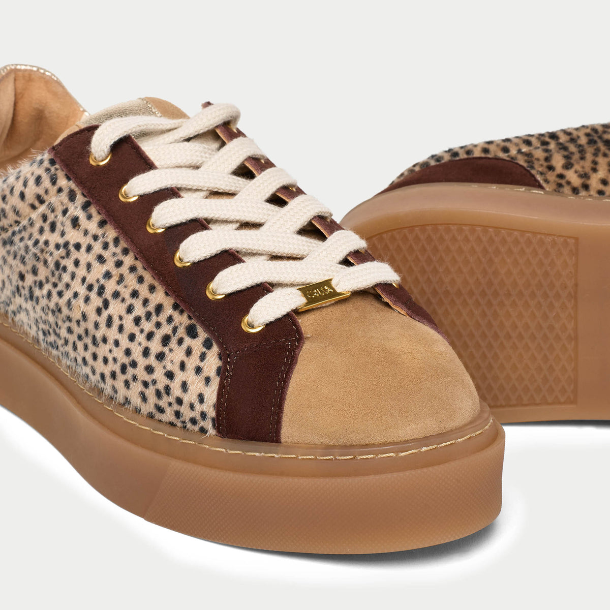 Neptune - Cheetah Wide Fit Sneakers