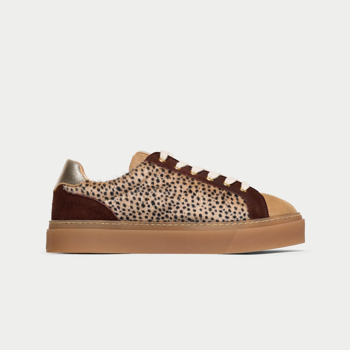 Neptune - Cheetah Wide Fit Sneakers