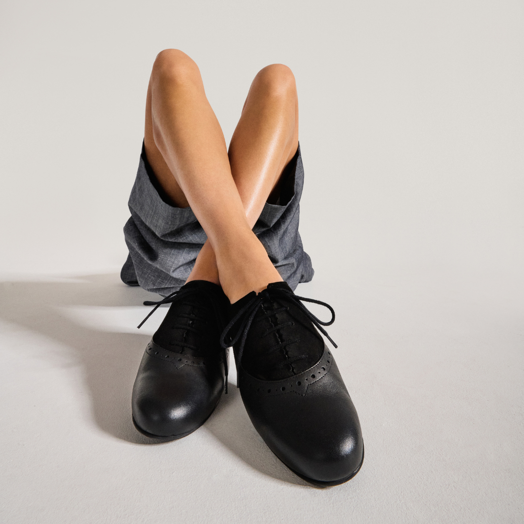 Ophelia - Black Leather Brogues (image 8)