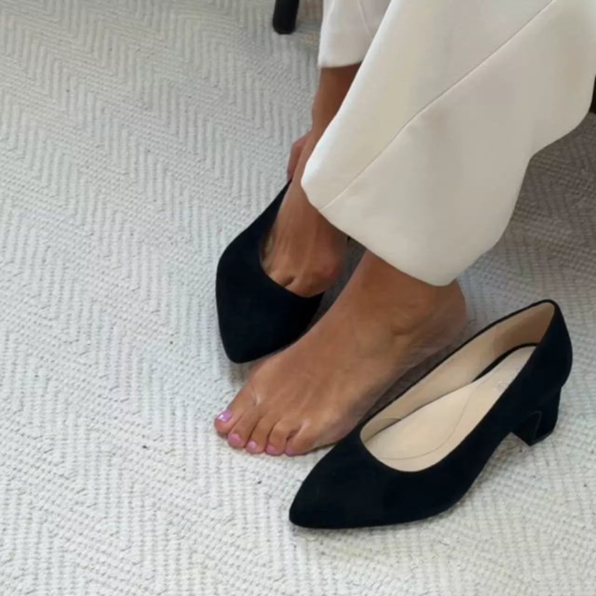 Hallie - Black Suede Pumps (image 3)