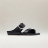 Ruby - All Black Leather Sandals