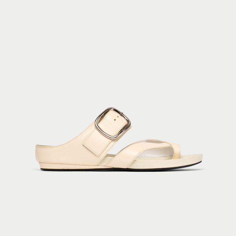 Ruby - Milk Leather Sandals