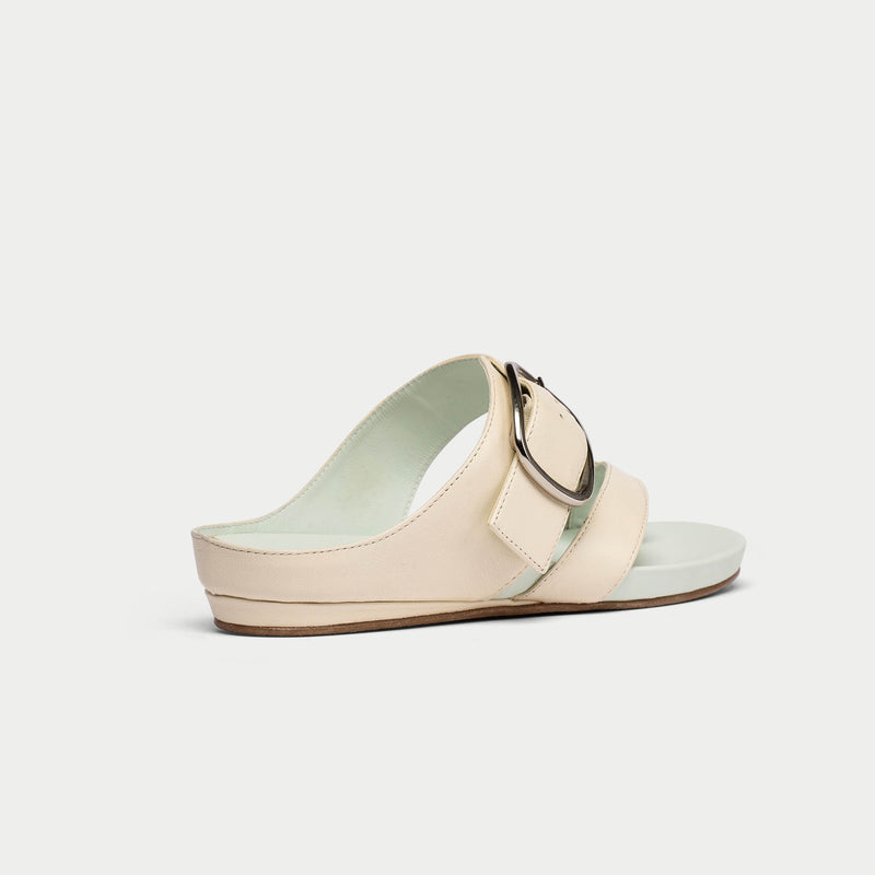 ruby off white sandals for bunions back view