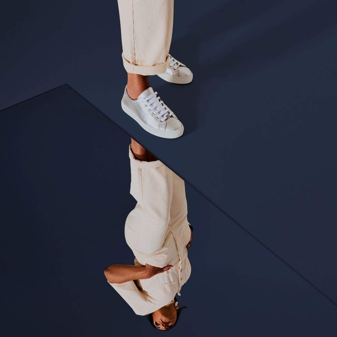 silver trainers for bunions