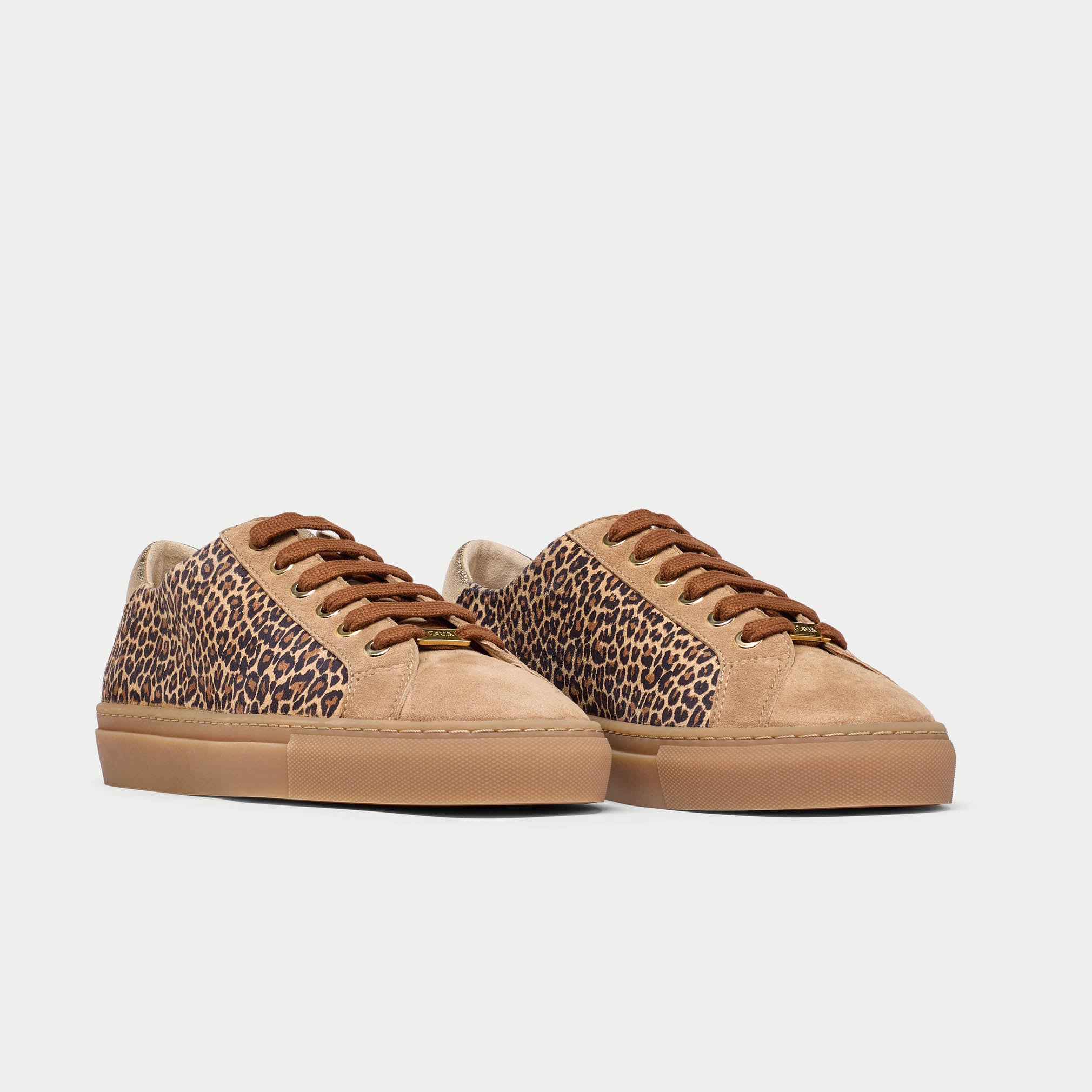 star beige leopard trainers for bunions pair