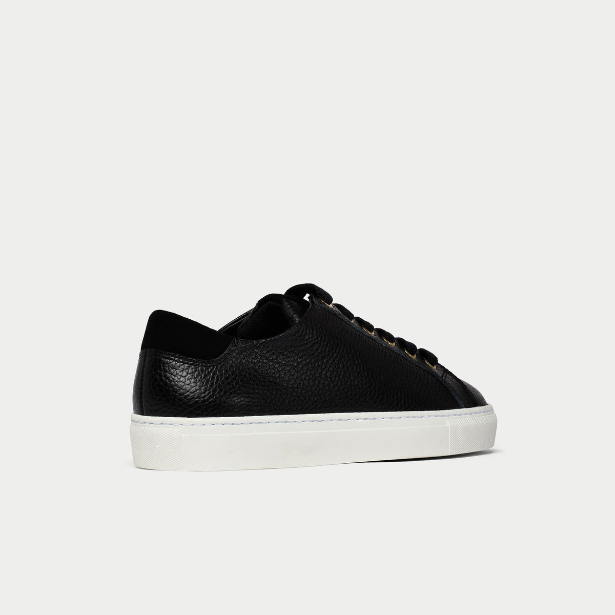 Star - Black Leather Wide Fit Sneakers (image 6)