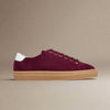 Star cherry suede sneaker on a beige background