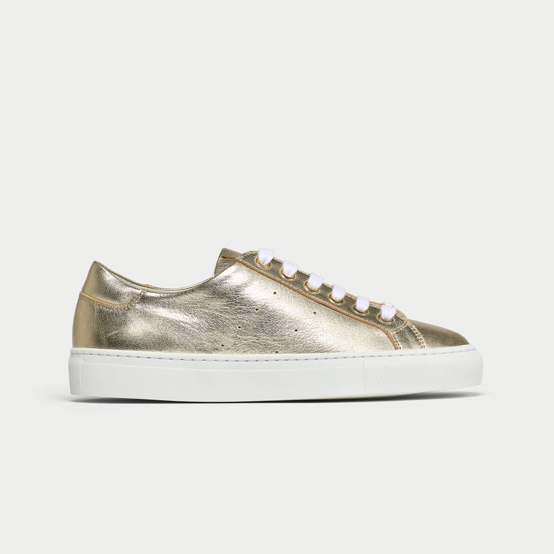 gold trainers for bunions side