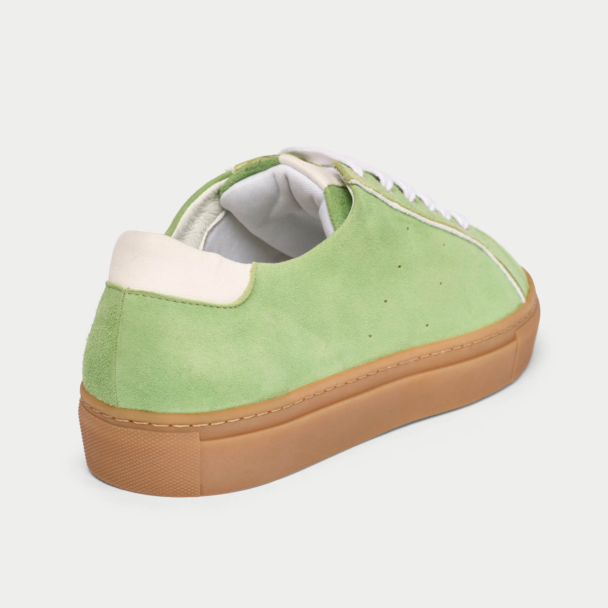 Calla | Star | Matcha Suede flat trainer