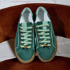 Star - Teal Suede Wide Fit Sneakers