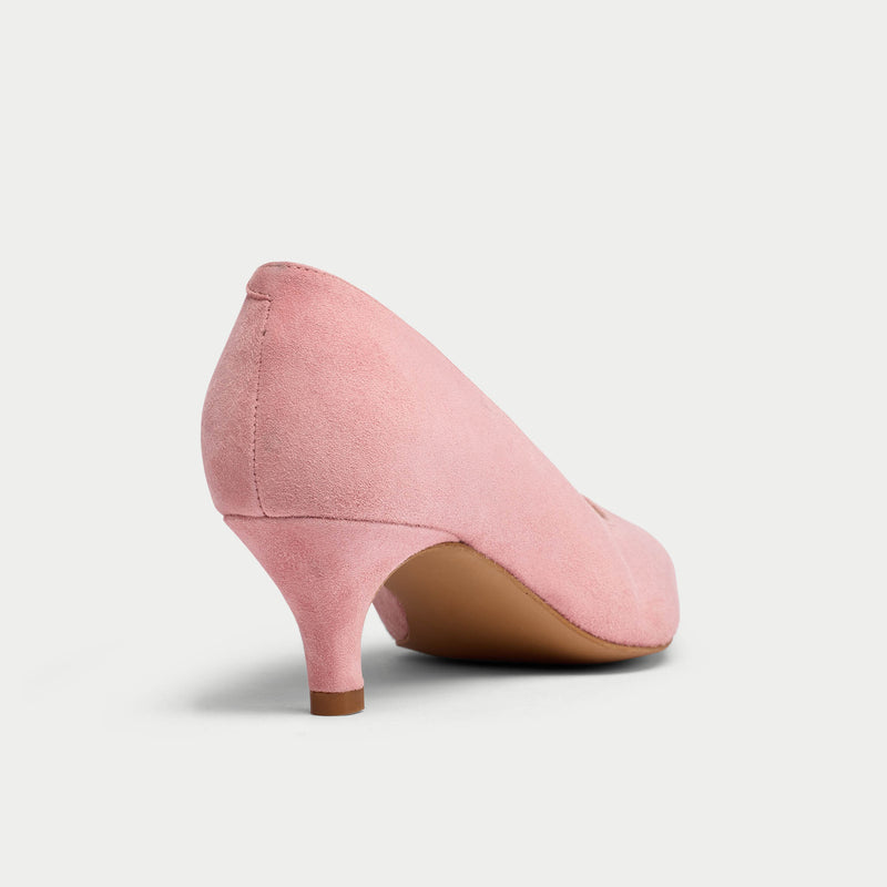 Ava - Pink Suede