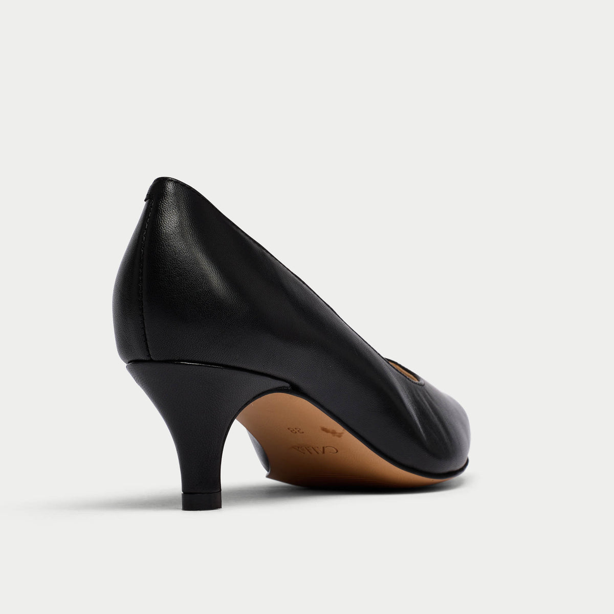 Ava - Black Leather Pumps (image 8)