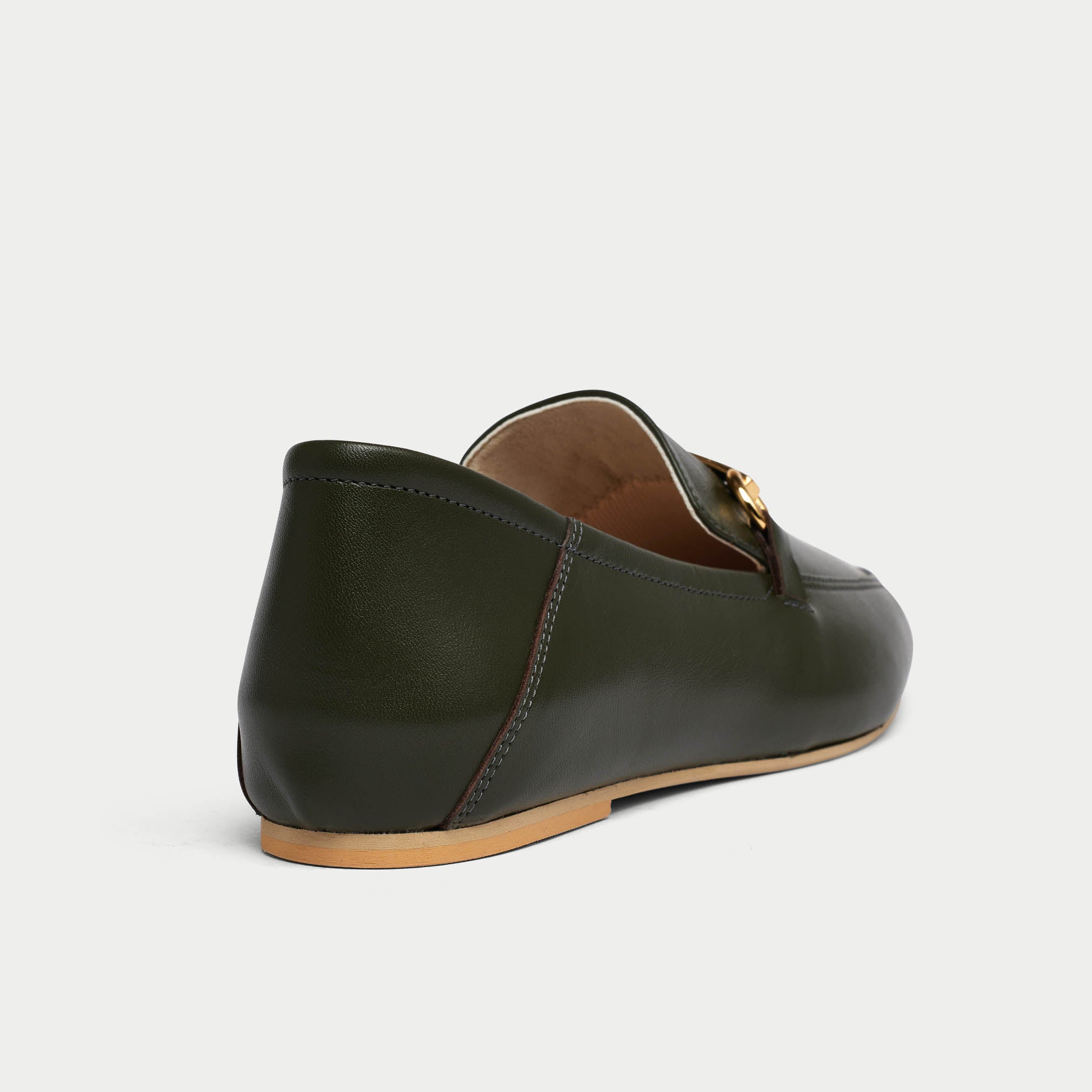 Beatrice - Khaki Leather Loafers