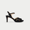 Emily black heel side view