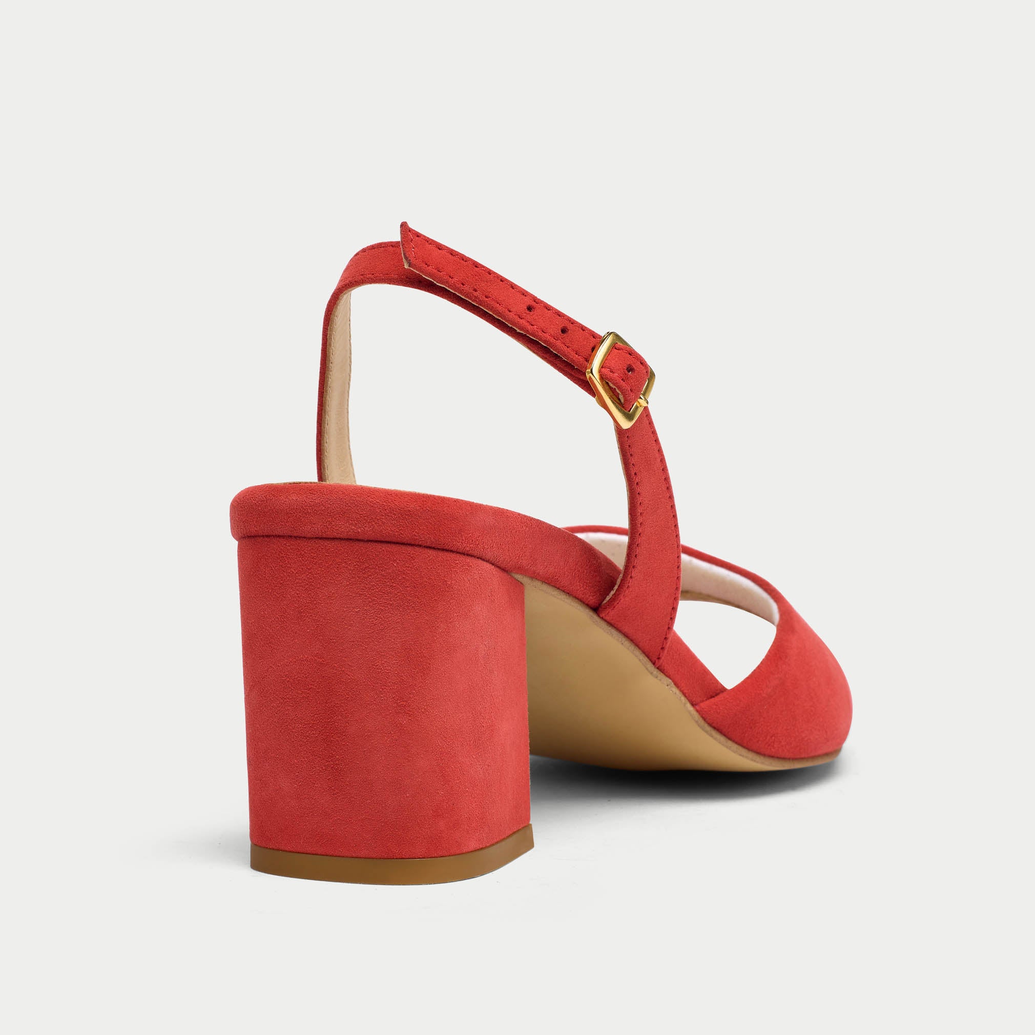 Felicity - Paprika Suede Block Heels