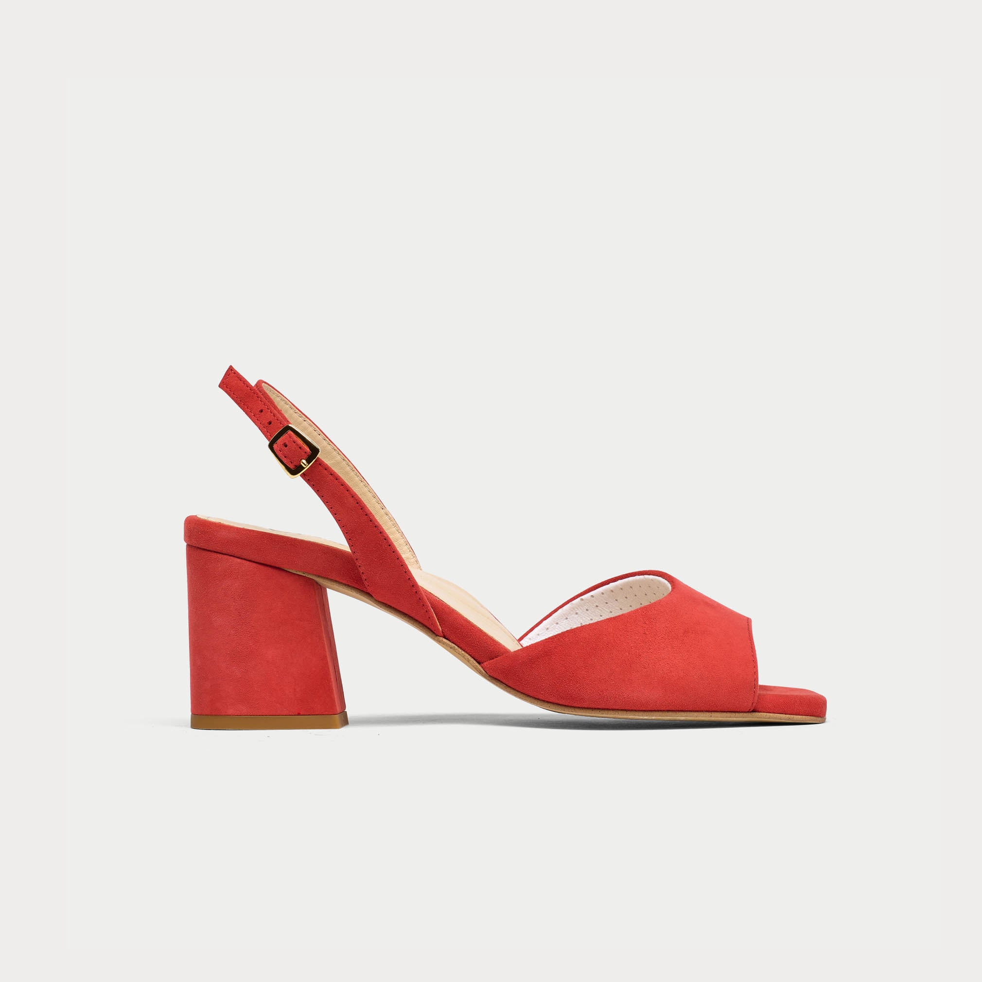 Felicity - Paprika Suede Block Heels