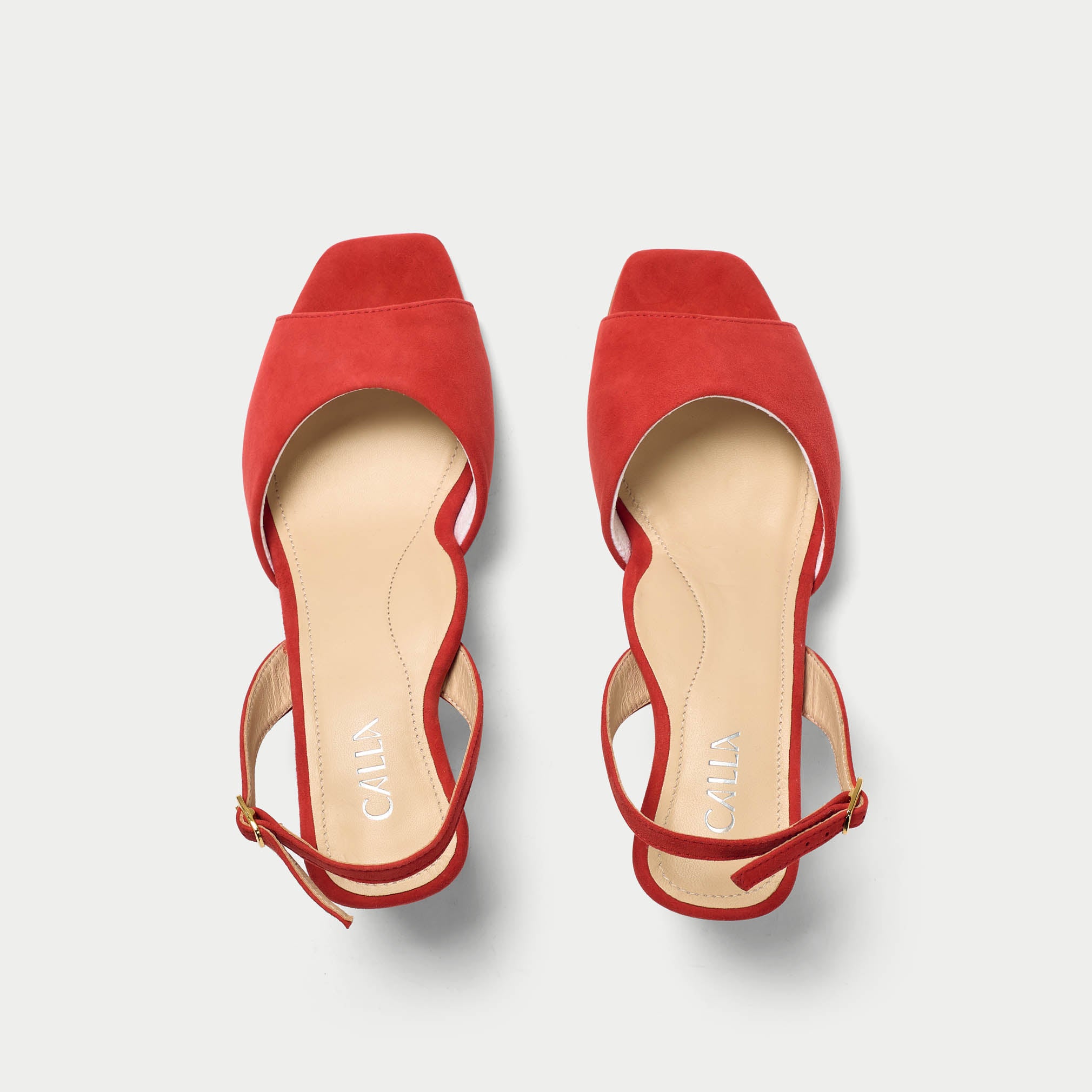 Felicity - Paprika Suede Block Heels