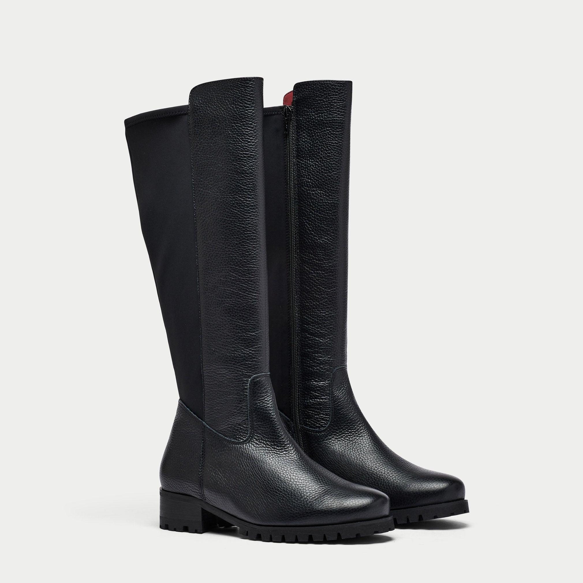 Georgina - Black Leather Boots