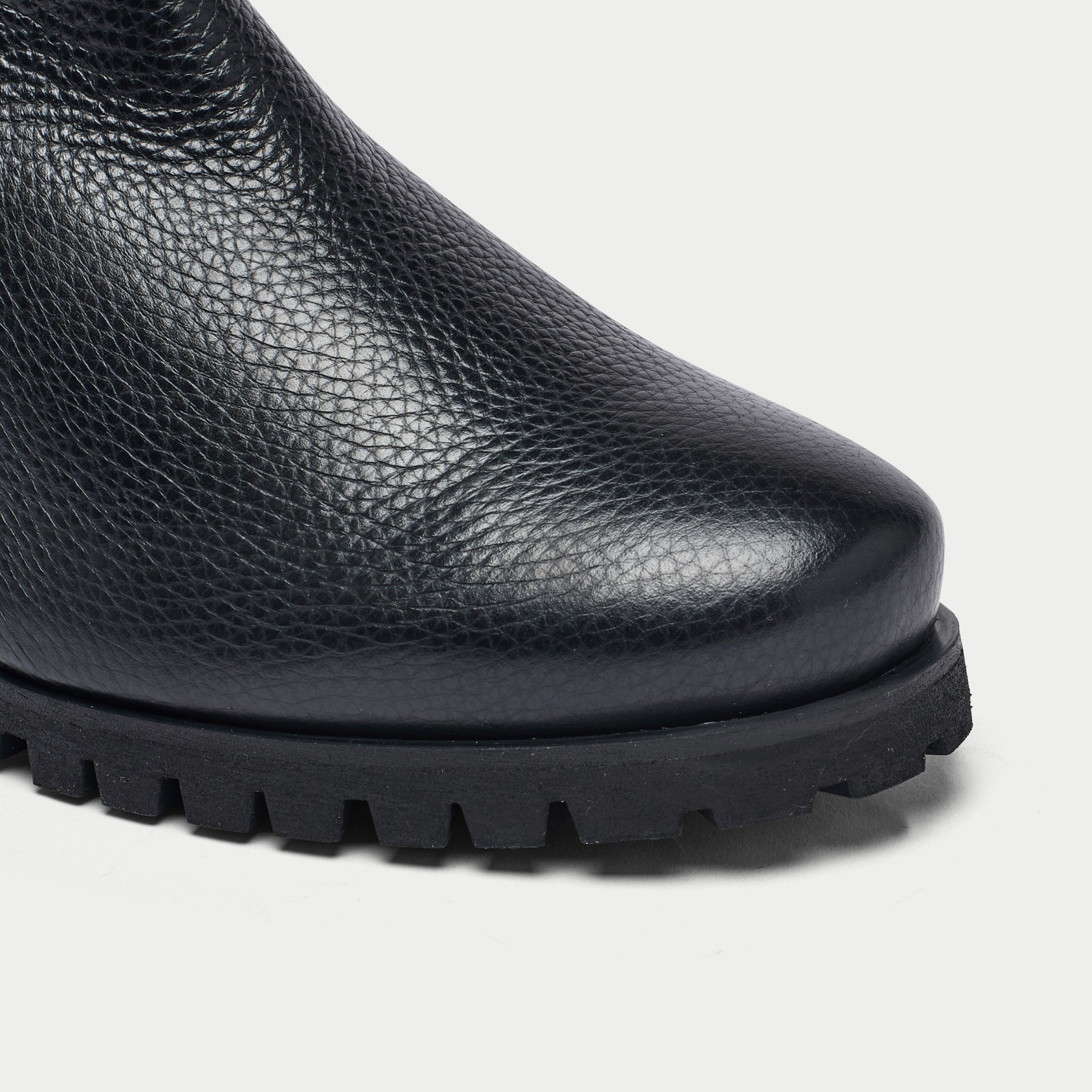 Georgina - Black Leather Boots