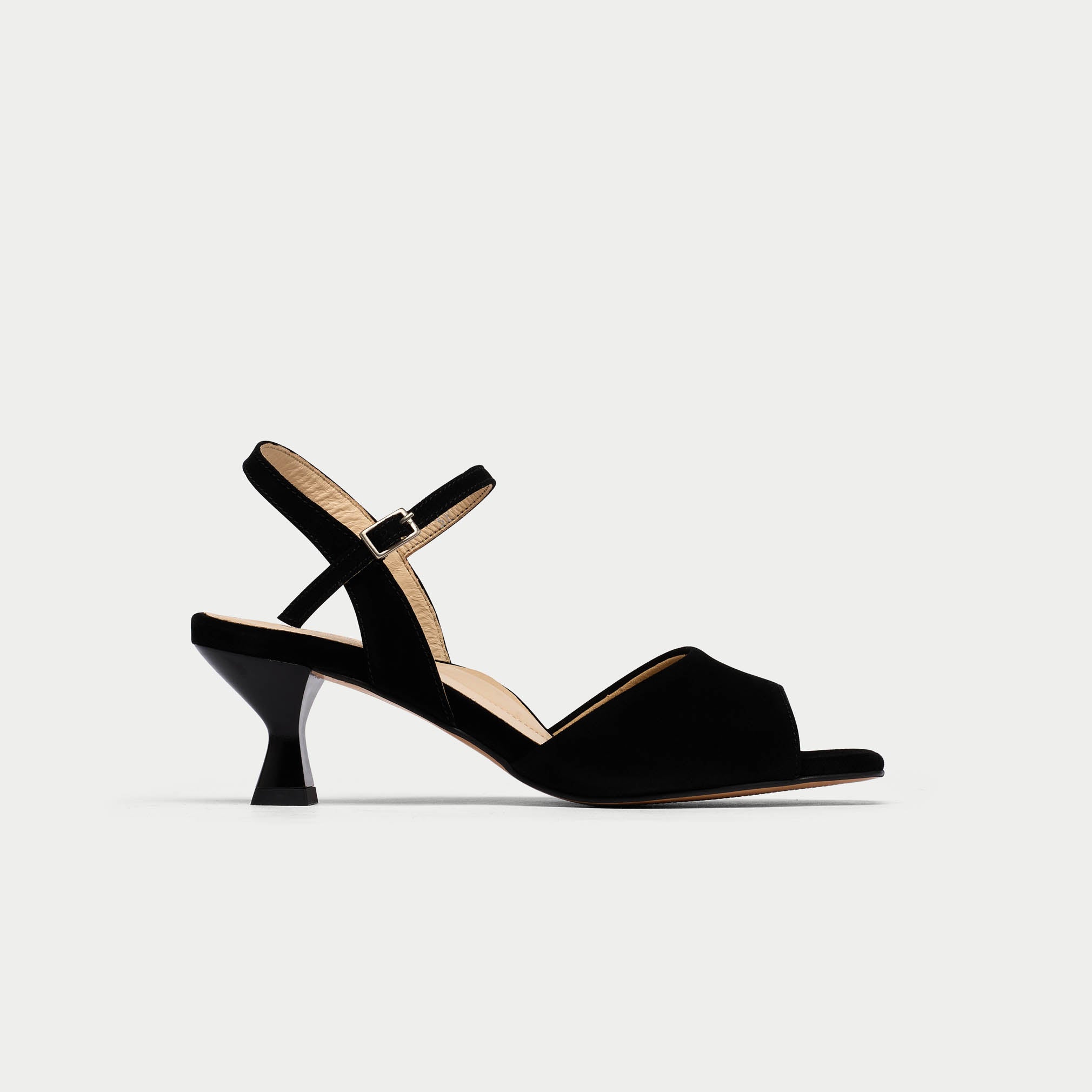 Gwen - Black Suede Heels