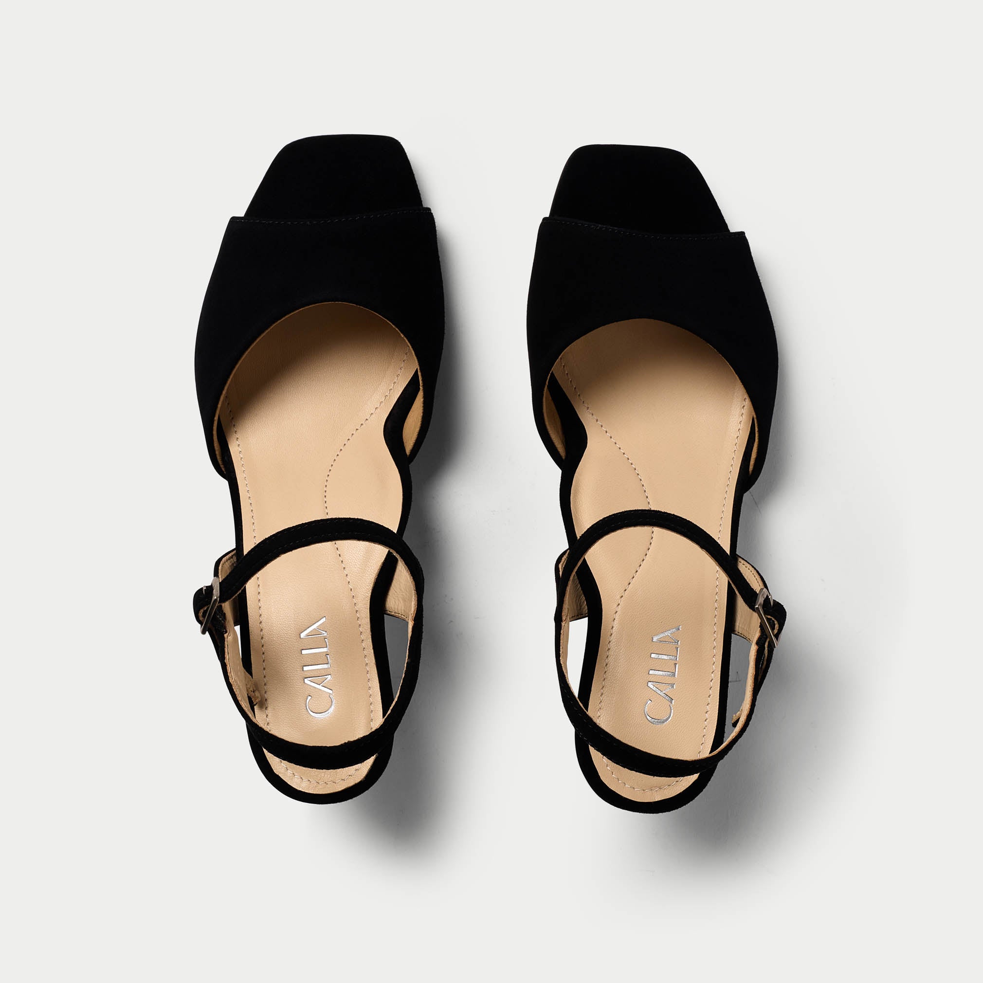 Gwen - Black Suede Heels