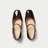 Mary Jane - Black Coffee Patent Leather