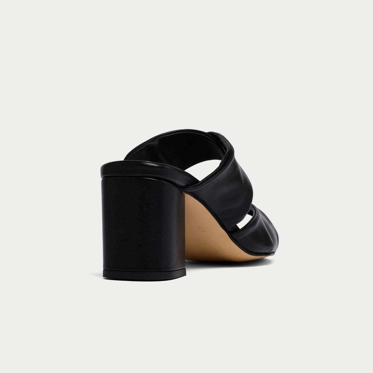 Mia - Black Leather Mules (image 3)