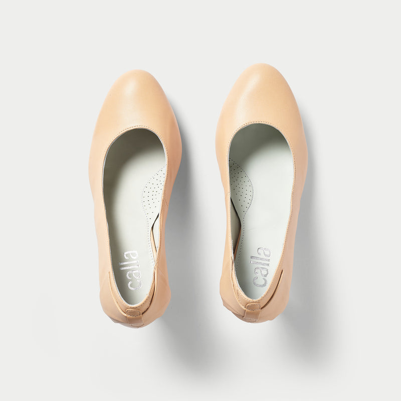 Sophia - Pale Beige Leather