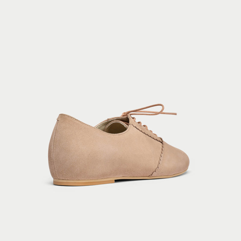 nutmeg suede brogues for bunions back view