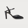 black leather sandal heel bunions wide feet comfort stylish