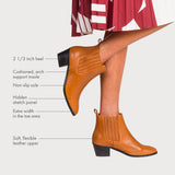 calla boots explained with arrows pointing to features