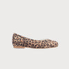 Charlotte Wide Fit - Leopard Suede Ballerinas