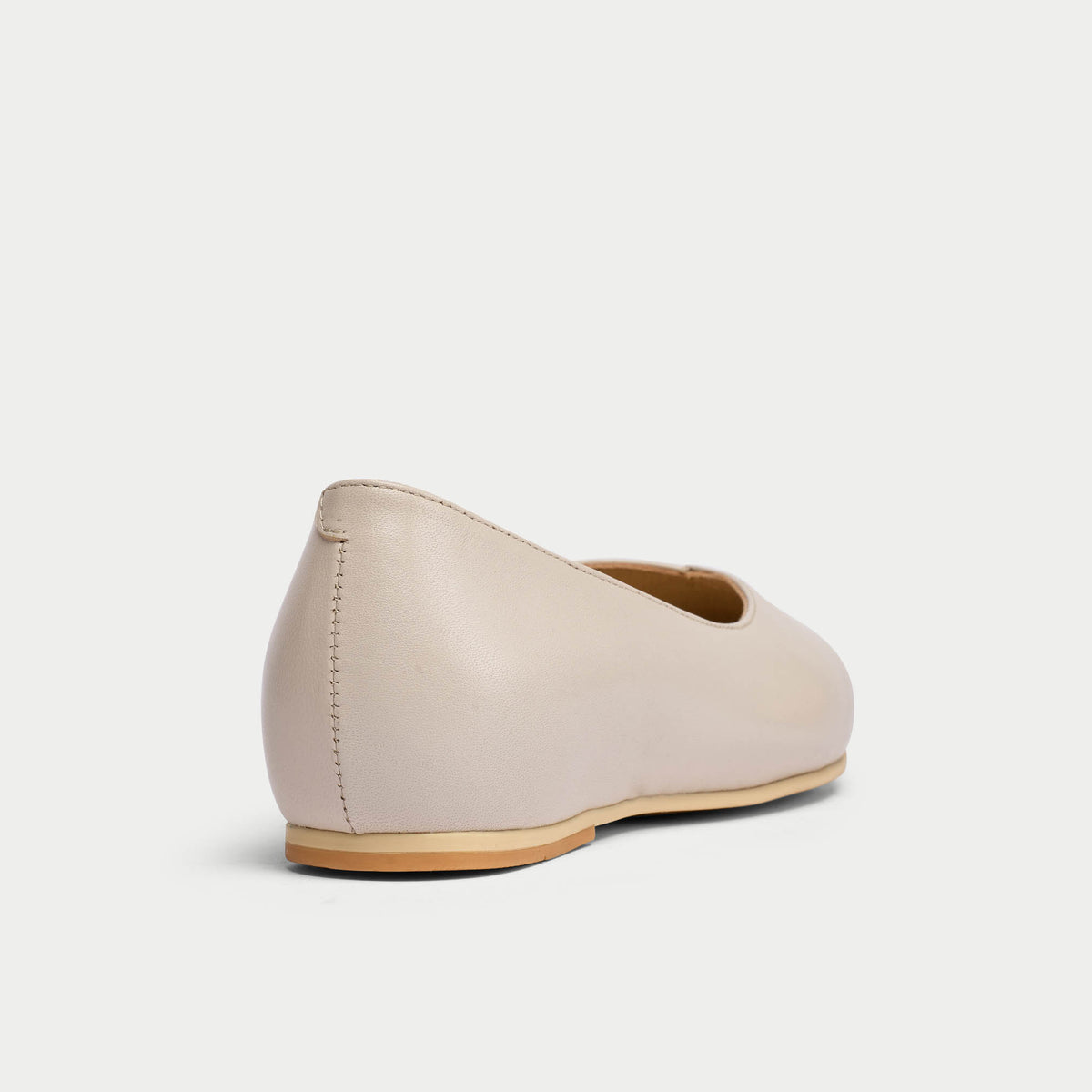 Charlotte Wide Fit - Latte Leather Ballerinas (image 3)